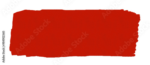 Wallpaper Mural Bold red brushstroke creates a dynamic and textured shape, perfect for adding a splash of color to any design Torontodigital.ca