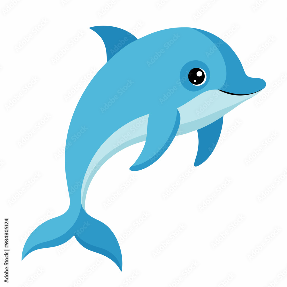 A cute Baby Dolphin vector art illustration featuring its playful and joyful expression, perfect for marine-themed designs, children's illustrations, and aquatic digital artwork. A cute Baby Dolphin vector art illustration featuring its playful and joyful expression, perfect for marine-themed designs, children's illustrations, and aquatic digital artwork.
