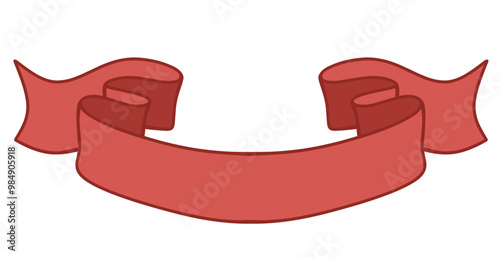 Illustration of banner ribbon isolated pita