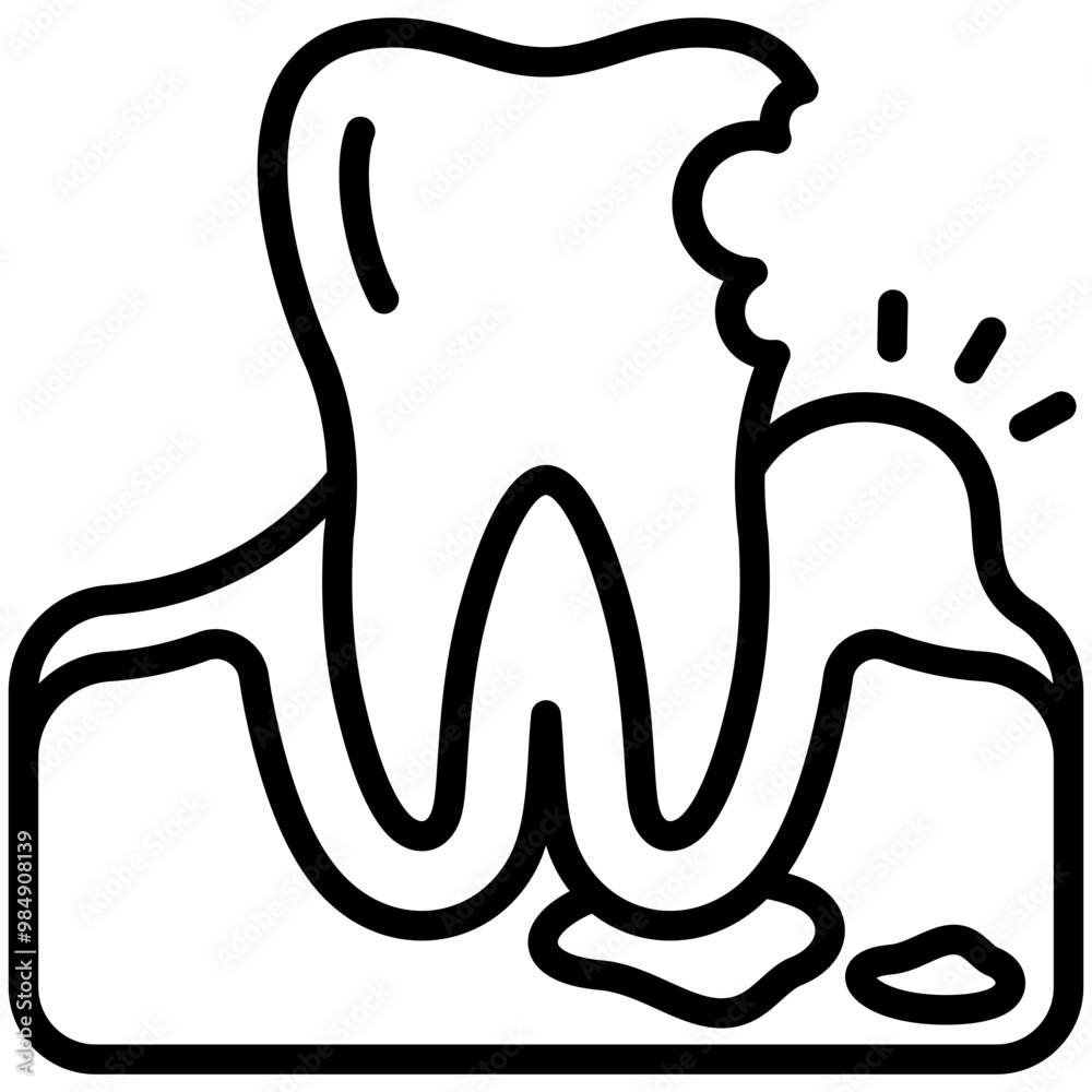 Fototapeta premium Periodontal Icon