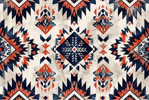 Wallpaper Mural Native American geometric pattern for various textiles and decor. Torontodigital.ca