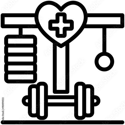 Fitness Equipment Icon