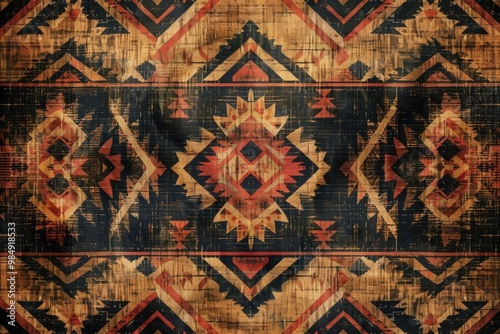 Southwest Aztec Patterns. Seamless Elegance for Interior Design