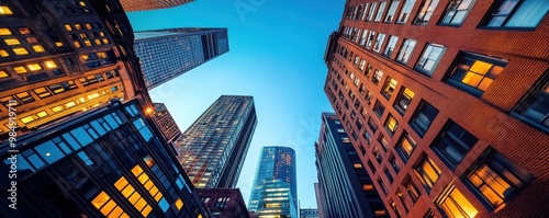  modern cityscape with towering skyscrapers