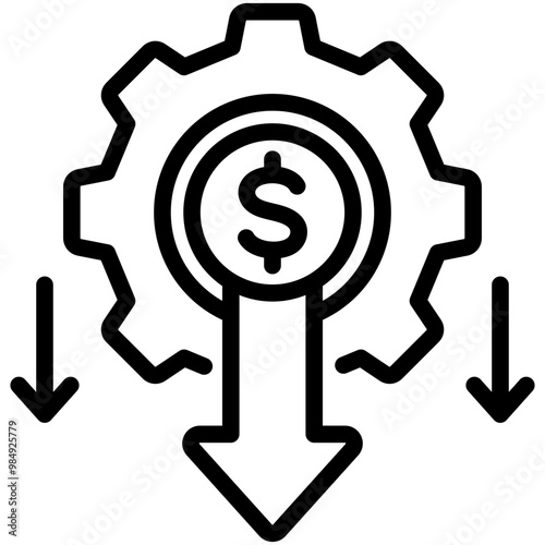 Cost Reduction Icon