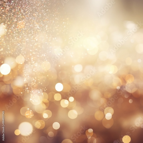 Sparkling glittering bokeh lights background. Concept for Christmas holiday, celebration, New Year's Eve