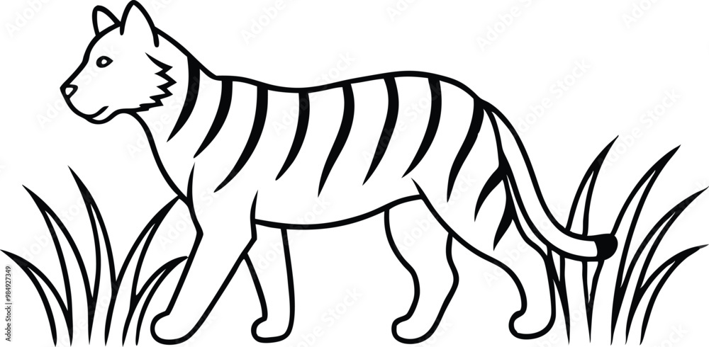 Tiger Cub Adventures Vector Illustration for Young Artists
Tiger Cub Adventures Vector Illustration for Young Artists