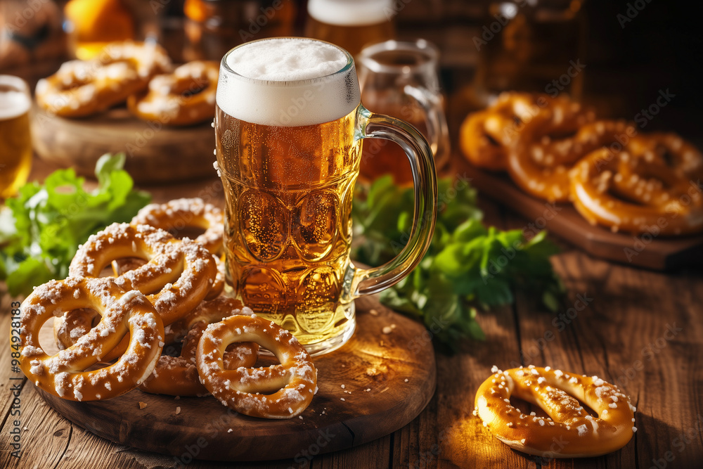 Oktoberfest Beer and Pretzels Oktoberfest Beer and Pretzels