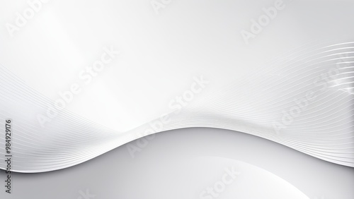 A smooth, abstract design featuring flowing white waves on a light background, ideal for backgrounds or graphics.