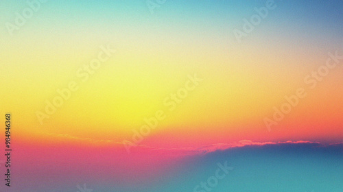 Dreamy Sunset Horizon: A vibrant and ethereal sunset sky unfolds with a captivating blend of pastel hues. The soft focus and gentle gradient create a sense of peace and tranquility, perfect for evokin