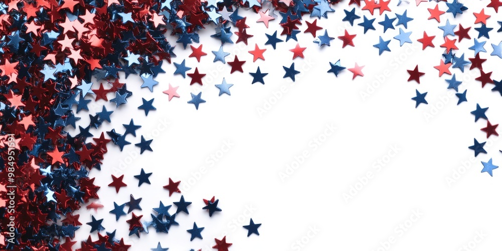 patriotic confetti with stars and stripes patriotic confetti with stars and stripes