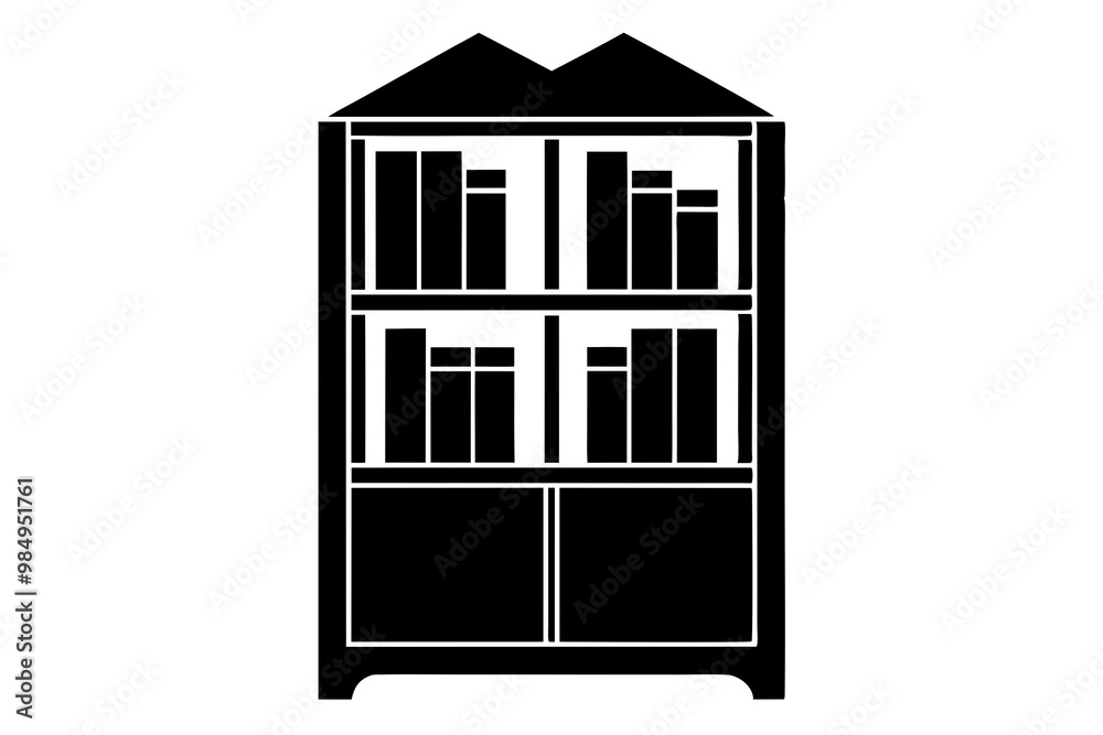 book shelf icon.Thin Linear, Gradient, Blue Stroke and bold Style Design Isolated On White Background book shelf icon.Thin Linear, Gradient, Blue Stroke and bold Style Design Isolated On White Background