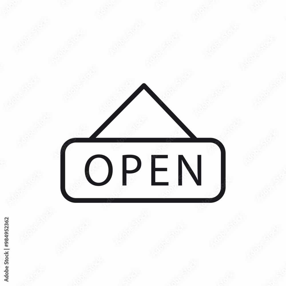 door open banner icon sign vector door open banner icon sign vector