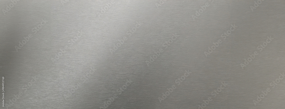 Abstract metallic surface with a smooth gradient texture. Panorama with copy space