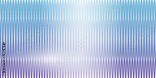 Colorful abstract gradient background with trendy ribbed glass effect. Vector illustration