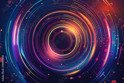 Futuristic sound concept representing cutting-edge audio and sound design systems.