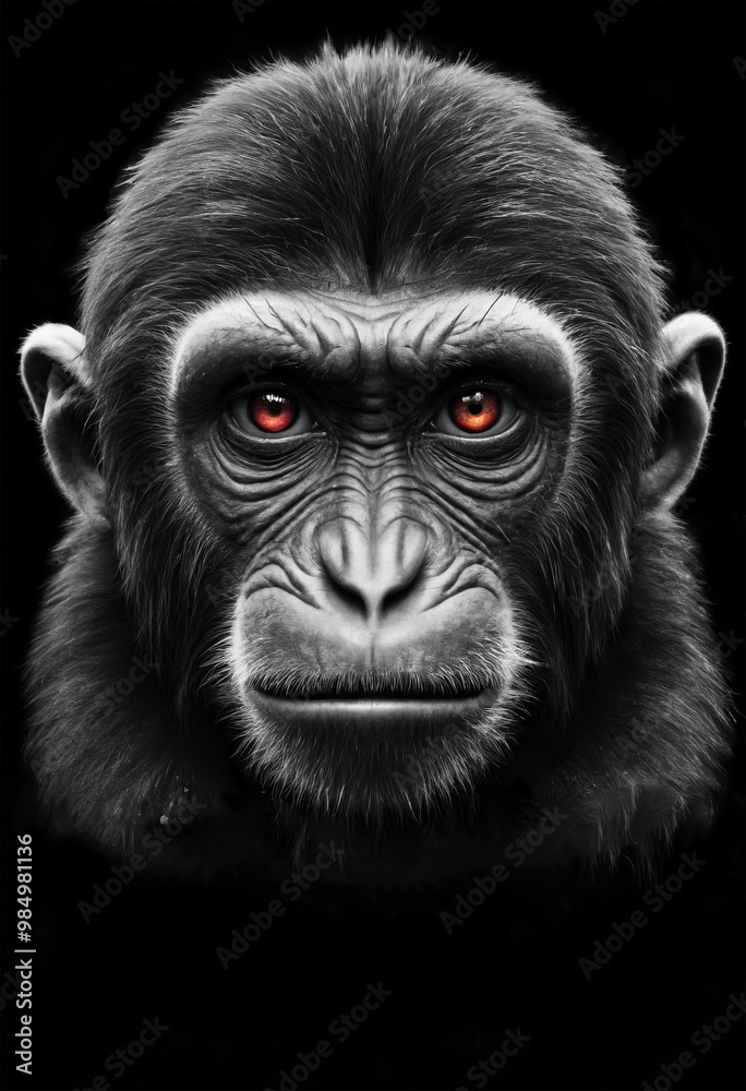 close up of a Chimpanzee close up of a Chimpanzee