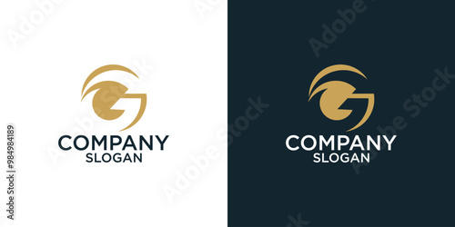 initial G abstract logo vector design