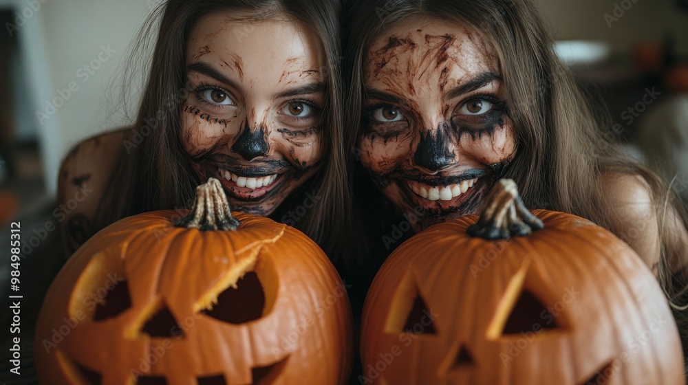 Enchanting Halloween: Magical Witches and Glowing Pumpkins Enchanting Halloween: Magical Witches and Glowing Pumpkins