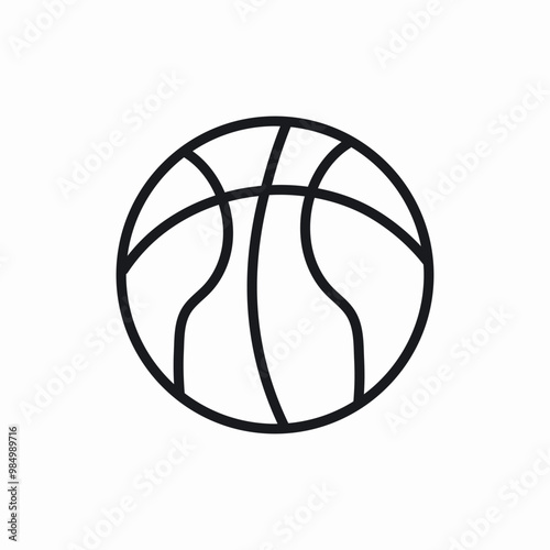 basketball ball icon sign vector