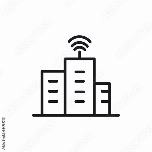 building internet icon sign vector