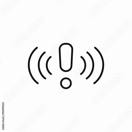 exclamation mark alert icon sign vector