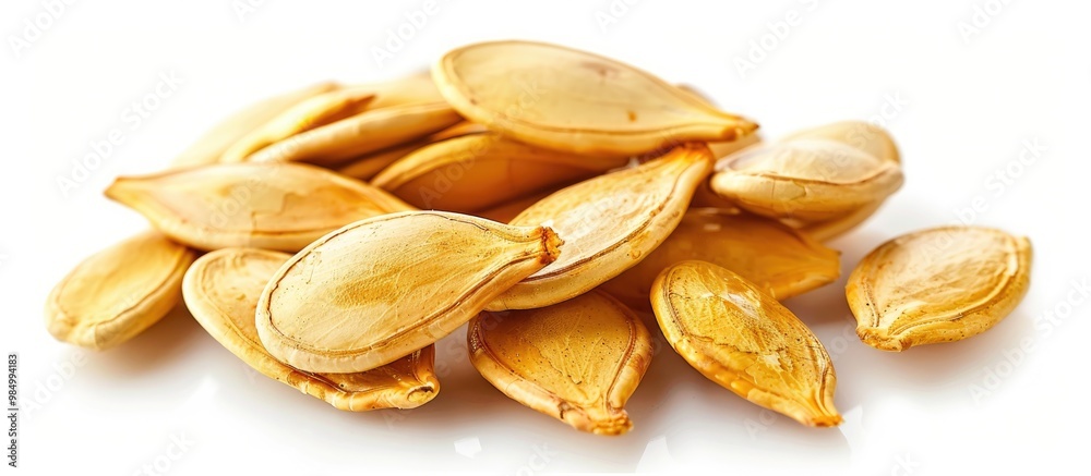 Pumpkin Seeds Isolated On White Background Pumpkin Seeds Isolated On White Background
