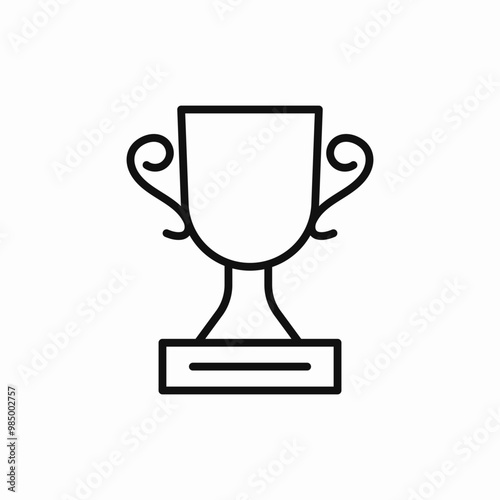 cup champion icon sign vector photo