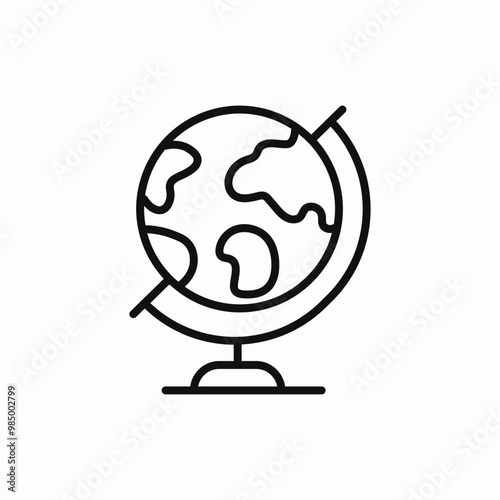 globe globus icon sign vector