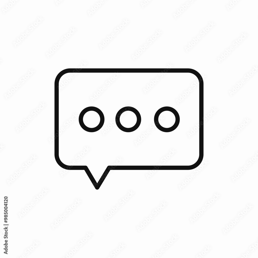 speech bubble message icon sign vector speech bubble message icon sign vector