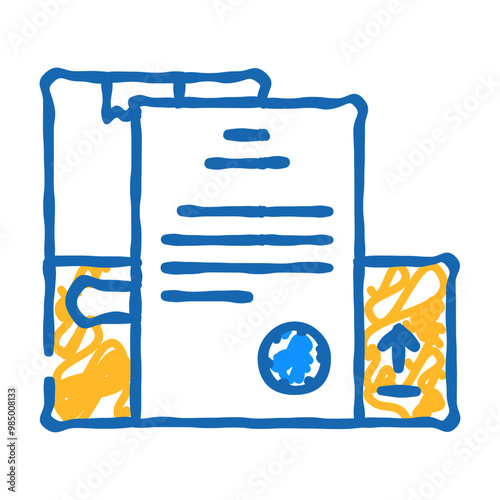 documentation wholesale doodle icon sketch vector. documentation wholesale sign. isolated symbol illustration