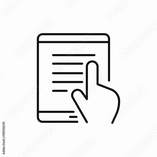 electronic book icon sign vector