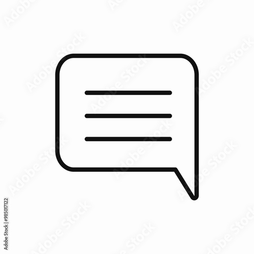 speech bubble message icon sign vector