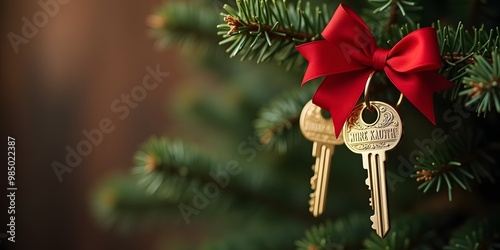 Christmas Key to a New Home

