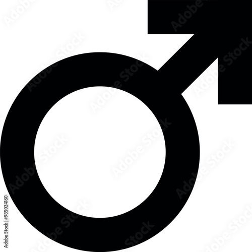 Male symbol, gender icon, vector design