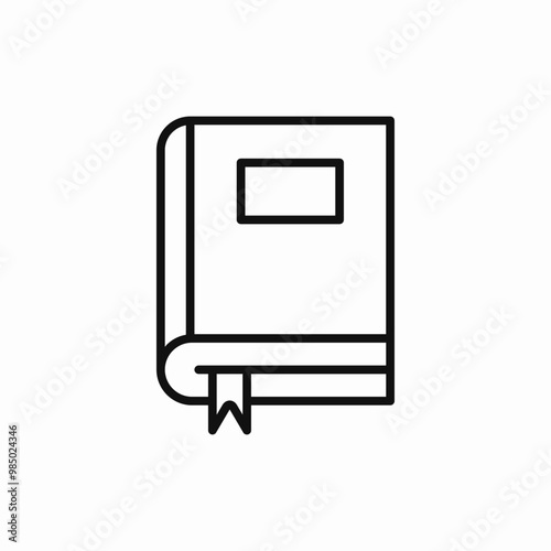 book bookmark icon sign vector