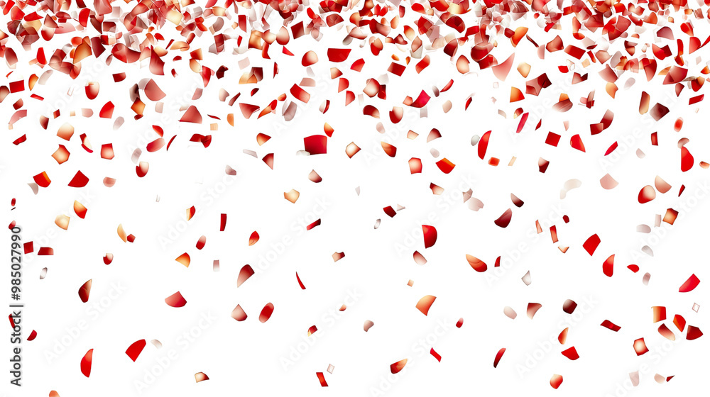 Colorful confetti splash on a white background, creating a vibrant and festive pattern perfect for celebrations and decorations Colorful confetti splash on a white background, creating a vibrant and festive pattern perfect for celebrations and decorations