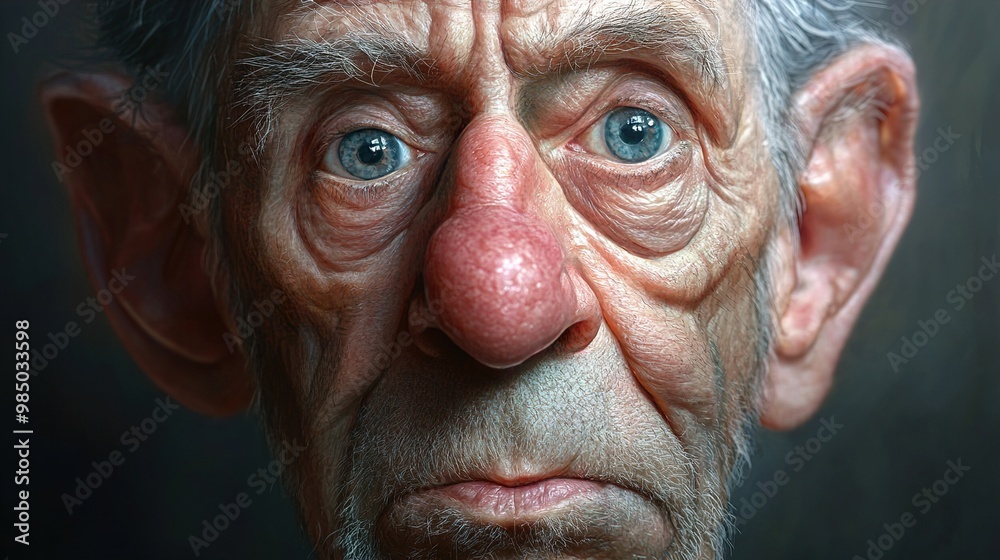 Close-Up Portrait of an Elderly Man Close-Up Portrait of an Elderly Man
