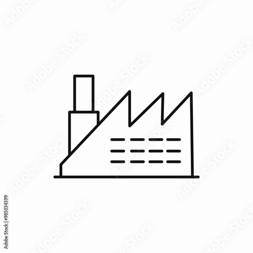 factory indutrial manufactory icon sign vector