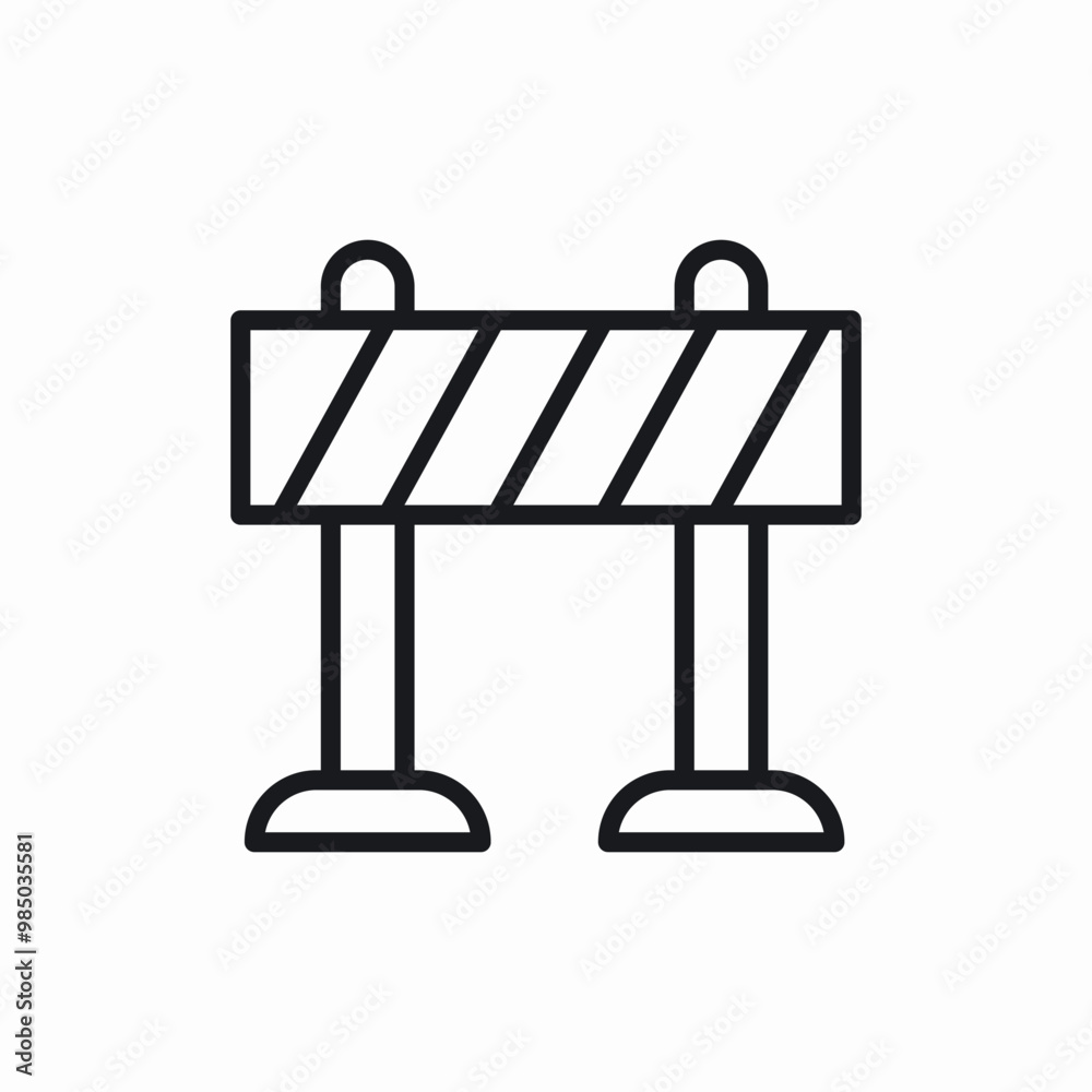 traffic barrier icon sign vector traffic barrier icon sign vector