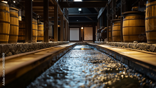 日本の酒蔵の静かな風景 photo