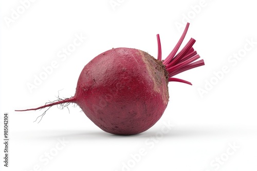 Beetroot isolated on white background with clipping path