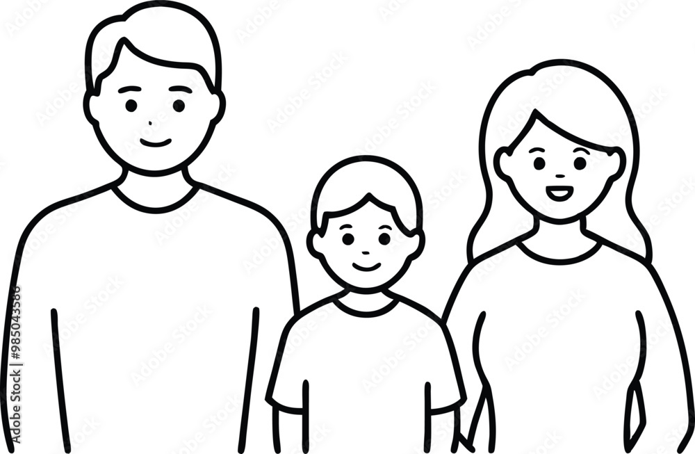 Nuclear Family Bonding Vector Illustration for Kids Crafts
Nuclear Family Bonding Vector Illustration for Kids Crafts