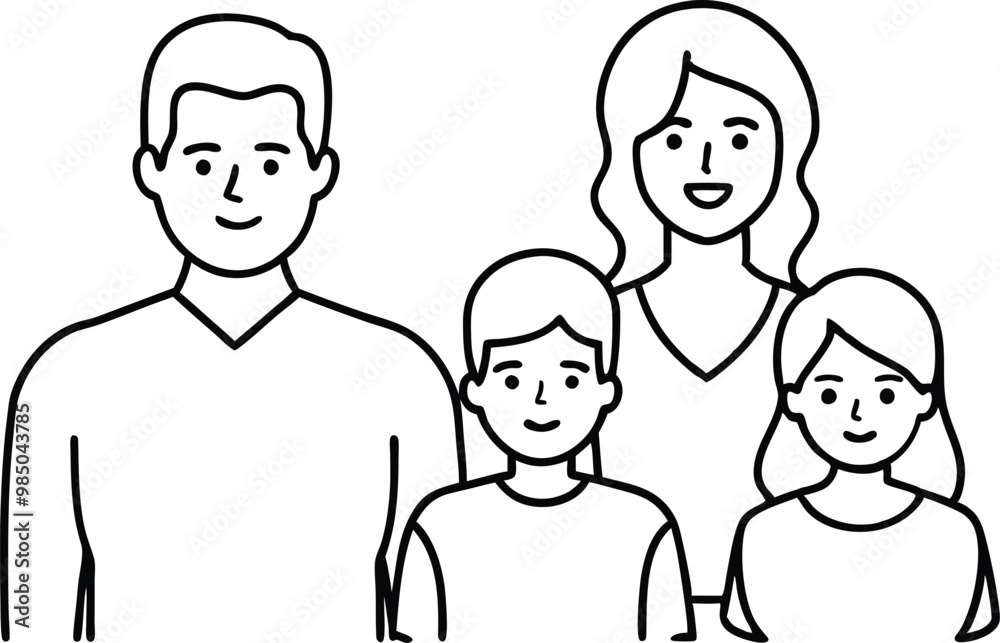 Fun Nuclear Family Vector Illustration for Classroom Activities
Fun Nuclear Family Vector Illustration for Classroom Activities