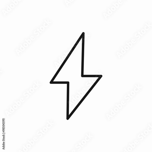 bolt lightning thunderbolt icon sign vector