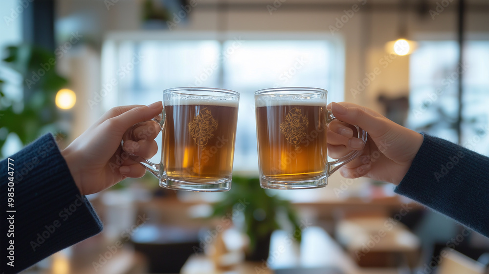 職場での祝杯のひととき