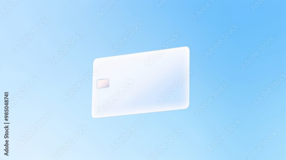A Blank White Plastic Card Floating in the Air Against a Blue Background, Perfect for Mock-Up Designs and Copy Space for Text in a Minimalist Style.
A Blank White Plastic Card Floating in the Air Against a Blue Background, Perfect for Mock-Up Designs and Copy Space for Text in a Minimalist Style.