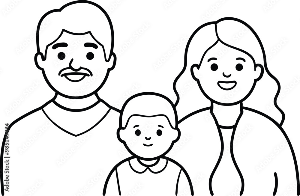 Family Togetherness Parents with Child Vector Art for Shared Joy
Family Togetherness Parents with Child Vector Art for Shared Joy