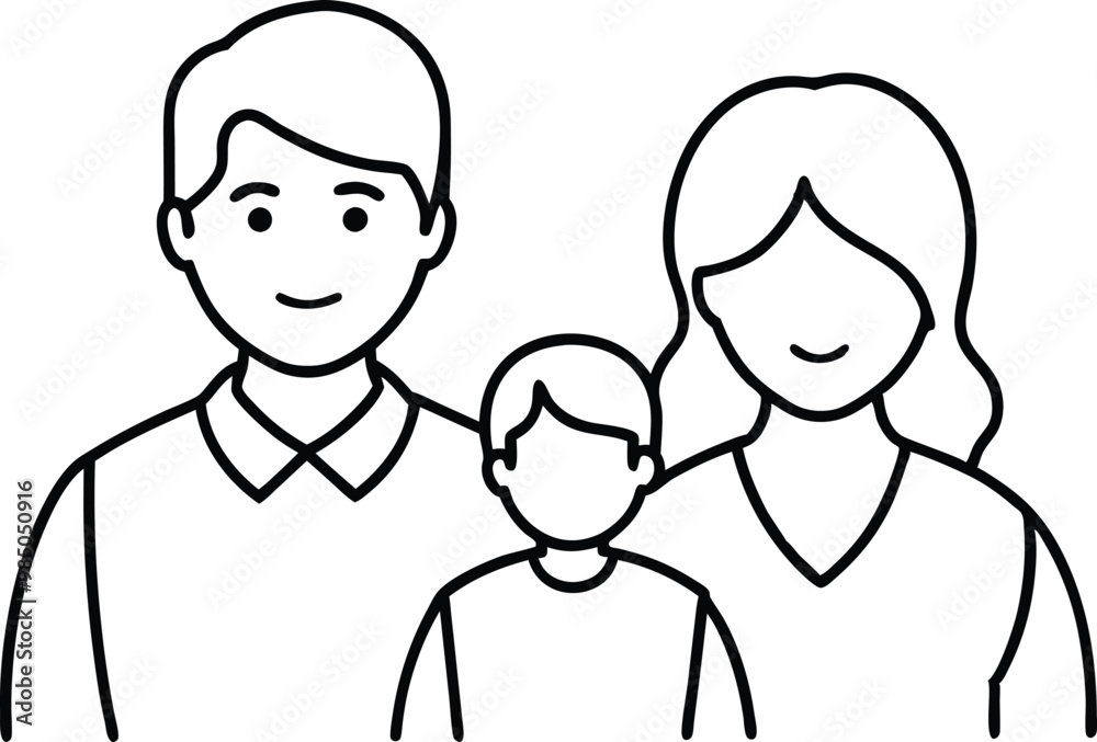 Parents and Child Smiling Vector Art Celebrating Family Love
Parents and Child Smiling Vector Art Celebrating Family Love
