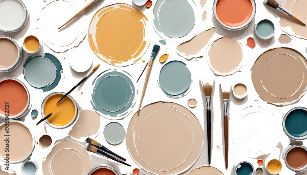 template background texture neutral paint set artistic colors drawn hand brush strokes abstract art acrylic abstract background art neutral white paint brush texture beige stroke watercolor acrylic